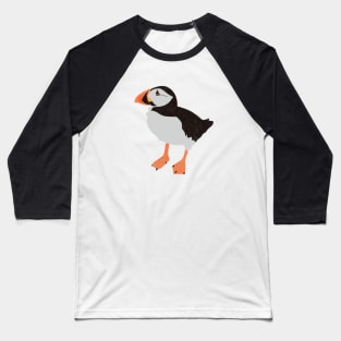 Cute Scottish Puffin Bird Hand Drawing Baseball T-Shirt